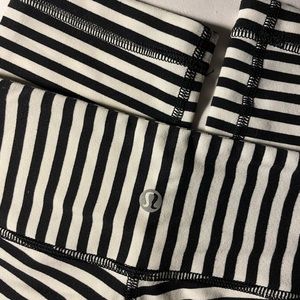 Lululemon Wunder Under Crop - Rare Striped Print